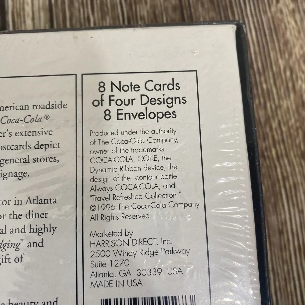 Coca-Cola 'Travel Refreshed' Collection Note Cards New